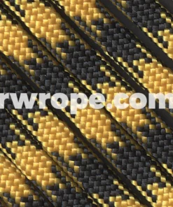E. L. Wood Braiding Co. Paracord 550 - Goldenrod / Black #100