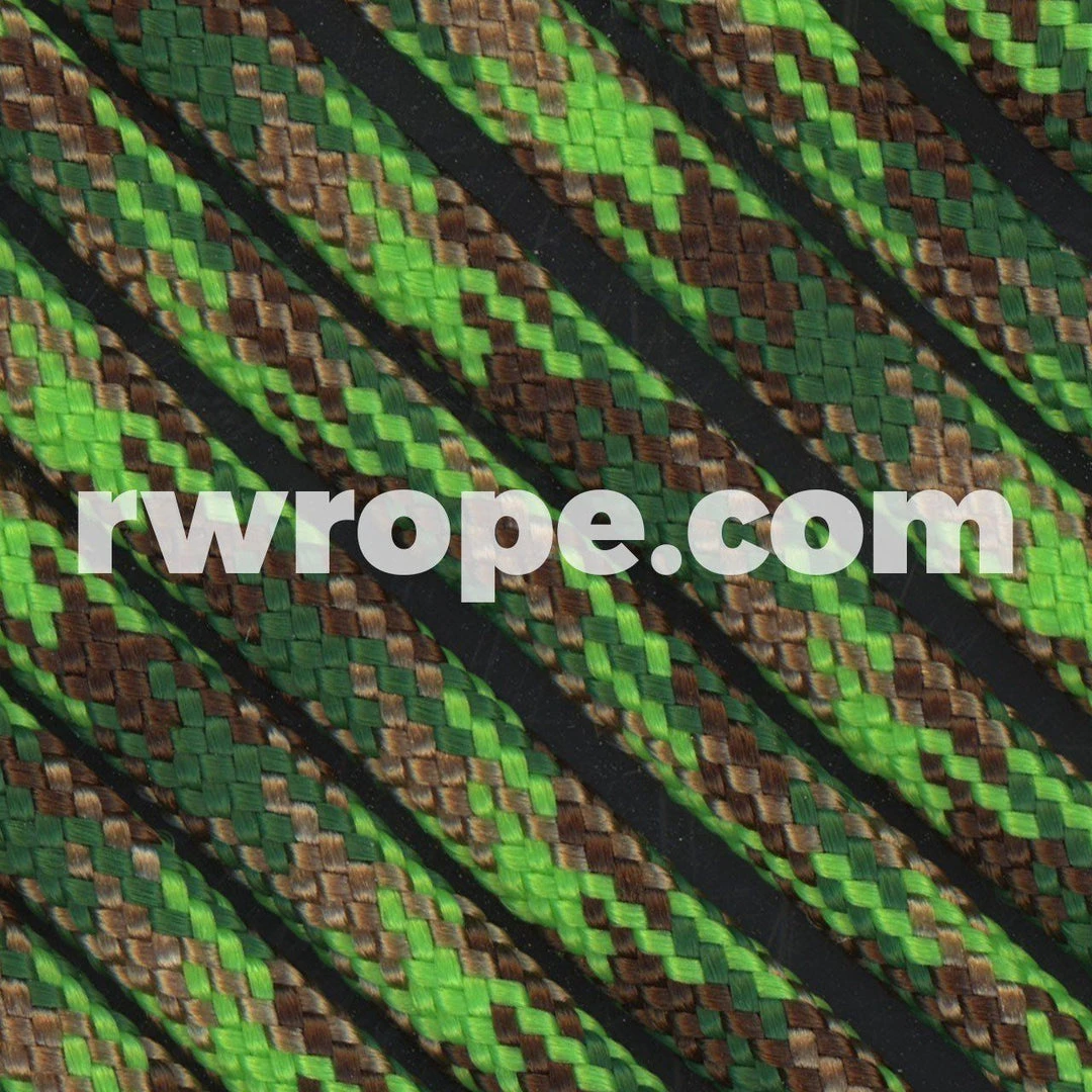 E. L. Wood Braiding Co. Paracord 550 - Neon Green Flame Camo #114 1 E. L. Wood Braiding Co. Paracord 550 - Neon Green Flame Camo #114