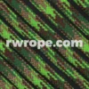 E. L. Wood Braiding Co. 95 Paracord Type 1 - Neon Green Flame Camo #114