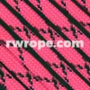 E. L. Wood Braiding Co. Paracord 550 - Neon Pink With Black X #132