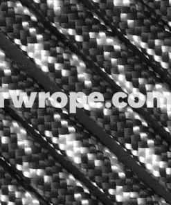 E. L. Wood Braiding Co. 95 Paracord Type 1 - Black & White Camo (Zebra) #149