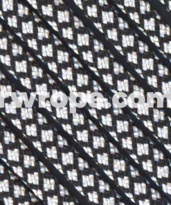 E. L. Wood Braiding Co. 95 Paracord Type 1 - Silver Diamonds #167