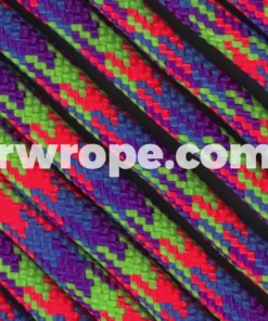 E. L. Wood Braiding Co. 95 Paracord Type 1 - Mardi Gras #178