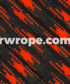 E. L. Wood Braiding Co. Paracord 425 Tactical - Orange Blaze Camo #195