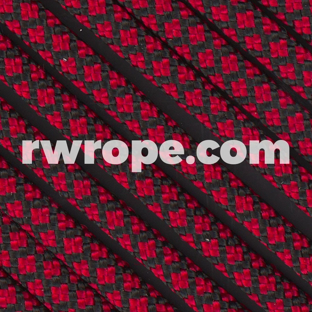 E. L. Wood Braiding Co. Paracord 550 - Imperial Red Diamonds #225 1 E. L. Wood Braiding Co. Paracord 550 - Imperial Red Diamonds #225