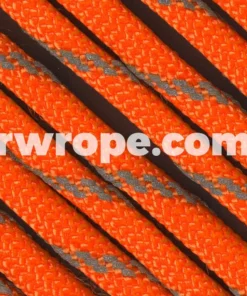 E. L. Wood Braiding Co. Paracord 550 - Neon Orange With Reflective Fleck #24R