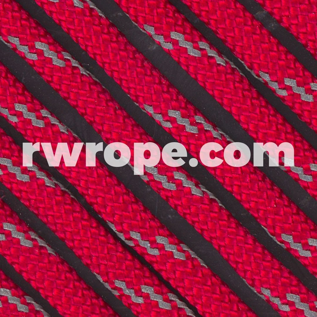 E. L. Wood Braiding Co. Paracord 550 - Imperial Red With Reflective Fleck #28R 1 E. L. Wood Braiding Co. Paracord 550 - Imperial Red With Reflective Fleck #28R