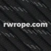 E. L. Wood Braiding Co. Paracord 550 - Black With Reflective Fleck #2R