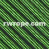 E. L. Wood Braiding Co. Paracord 550 - Neon Green And Black Stripe #306