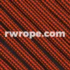E. L. Wood Braiding Co. Paracord 550 - Neon Orange And Black Stripe #310