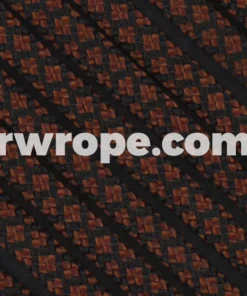 E. L. Wood Braiding Co. Paracord 550 - Rust Diamonds #327
