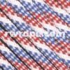 E. L. Wood Braiding Co. Paracord 550 - Red / White / Blue #35