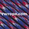 E. L. Wood Braiding Co. Paracord 425 Tactical - Red, White & Blue Camo #61