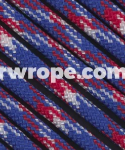 E. L. Wood Braiding Co. Paracord 425 Tactical - Red, White & Blue Camo #61
