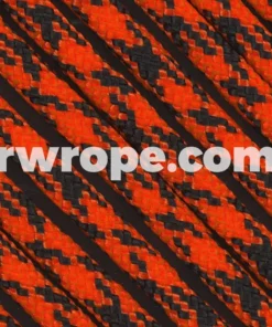 E. L. Wood Braiding Co. 95 Paracord Type 1 - Neon Orange Camo #64