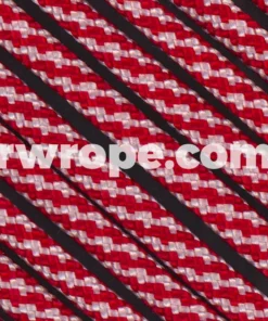 E. L. Wood Braiding Co. Paracord 550 - Candy Cane #75