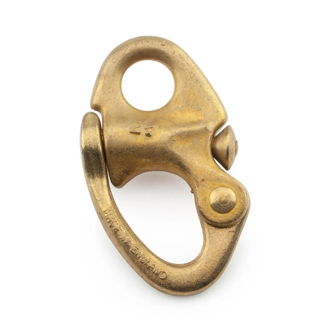 Davey & Company LTD Davey & Company Brass Snap Shackle - Fixed Eye 1 Davey & Company LTD Davey & Company Brass Snap Shackle - Fixed Eye