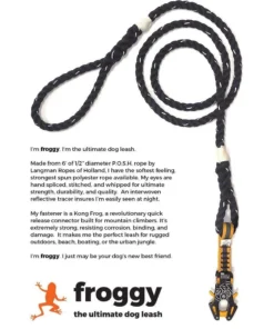 Froggy Jr. - The Ultimate Kong Frog Dog Leash (Reflective Rope) 5 Froggy Jr. - The Ultimate Kong Frog Dog Leash (Reflective Rope)