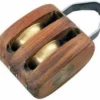 Davey & Company LTD Wooden Double Blocks With Roller Bearings