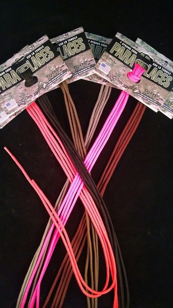 R&W Rope Paracord Shoelaces 1 R&W Rope Paracord Shoelaces