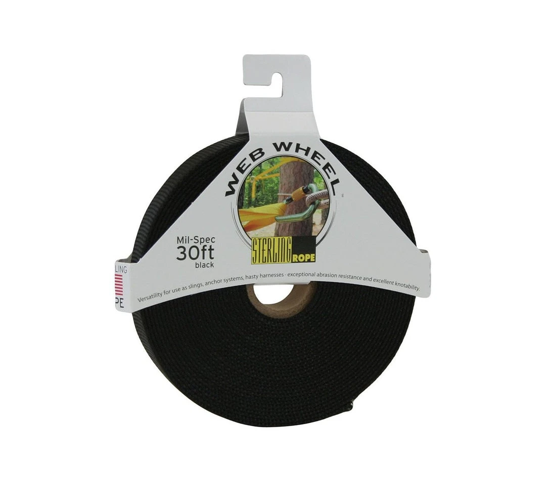 Sterling Rope Tubular Nylon Webbing - Sterling Web Wheel Mil-Spec 30 Ft. 2 Sterling Rope Tubular Nylon Webbing - Sterling Web Wheel Mil-Spec 30 Ft.